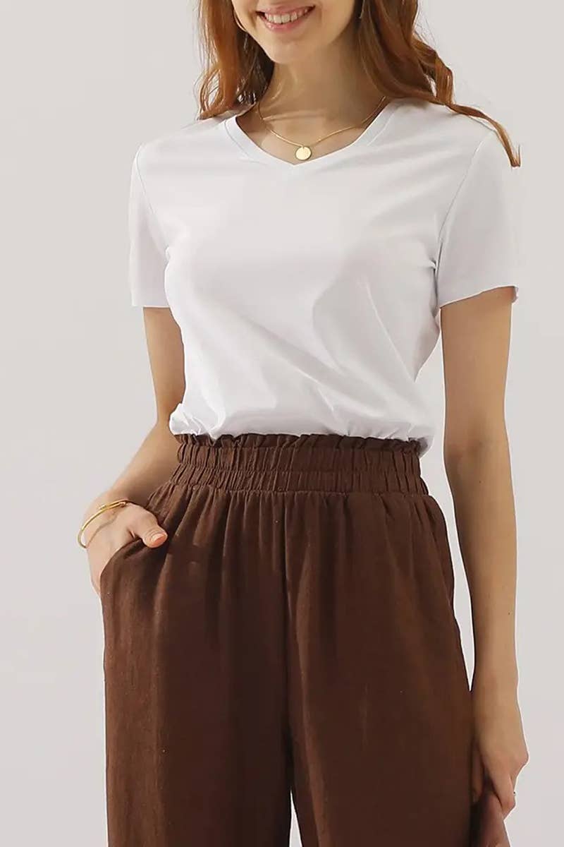 Easy Pull-On Linen Capri Pants