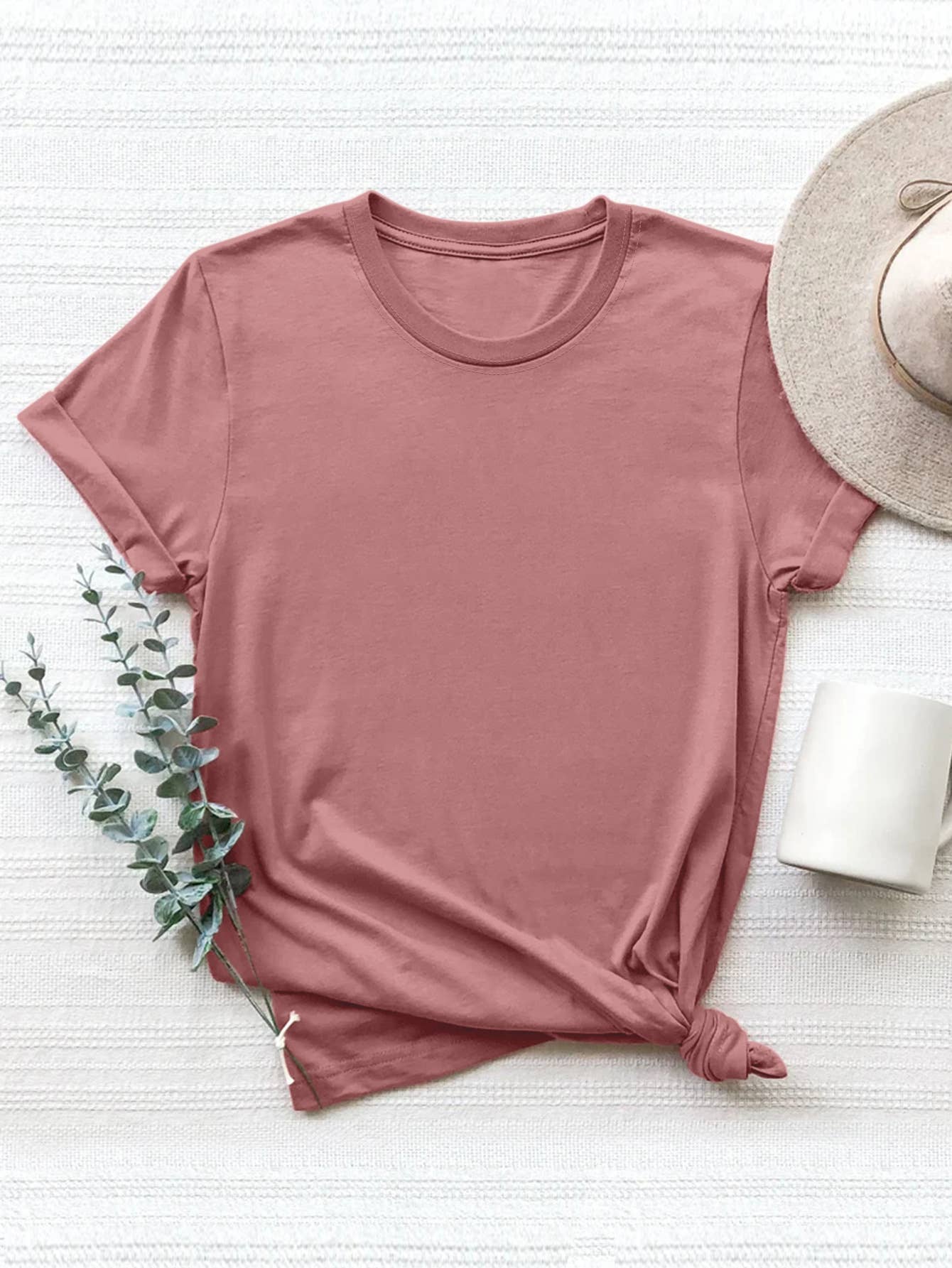 LOOSE SOLID COLOR SHORT SLEEVED Tee