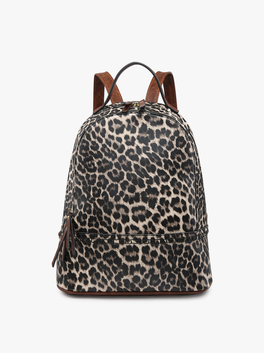Leopard Khaki Backpack