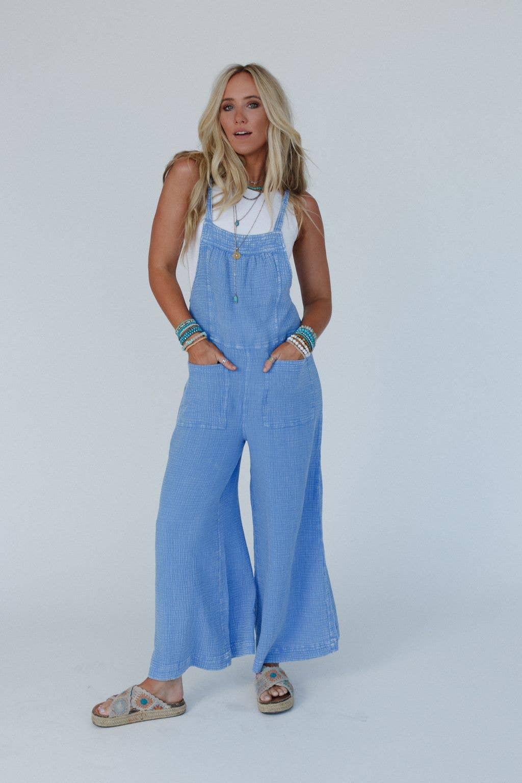 Coast To Coast Jumpsuit - Blue