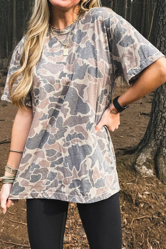 Retro Camouflage T Shirt
