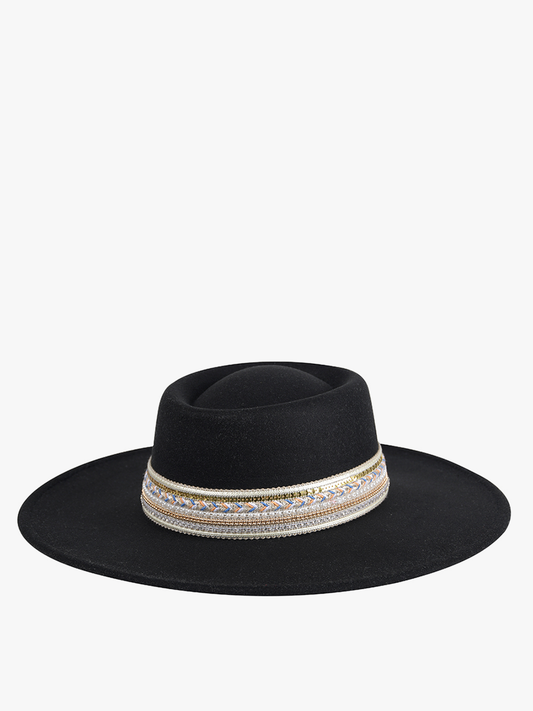 Fedora Blaze Multi Trim Wide Brim HAt