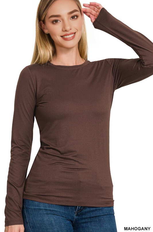 Brown Long Sleeve Tee
