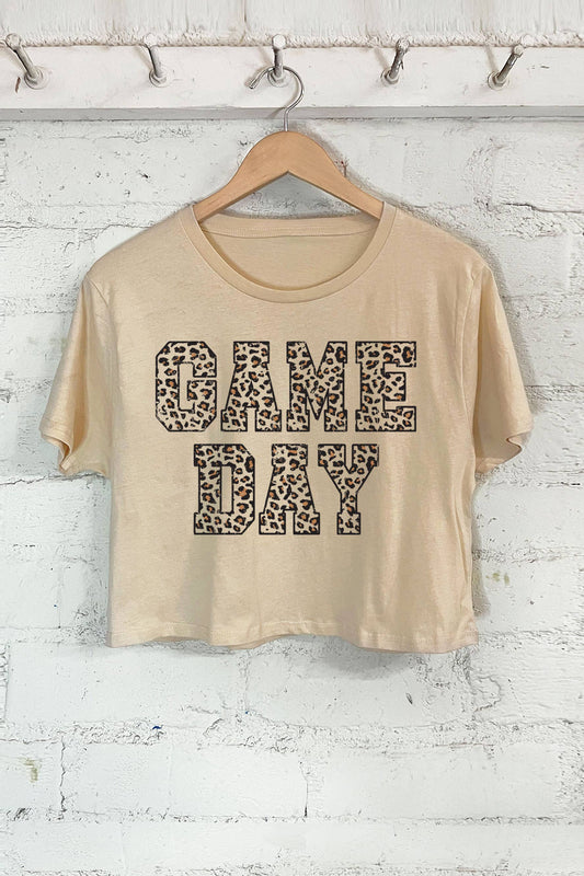 GAME DAY crop Tee