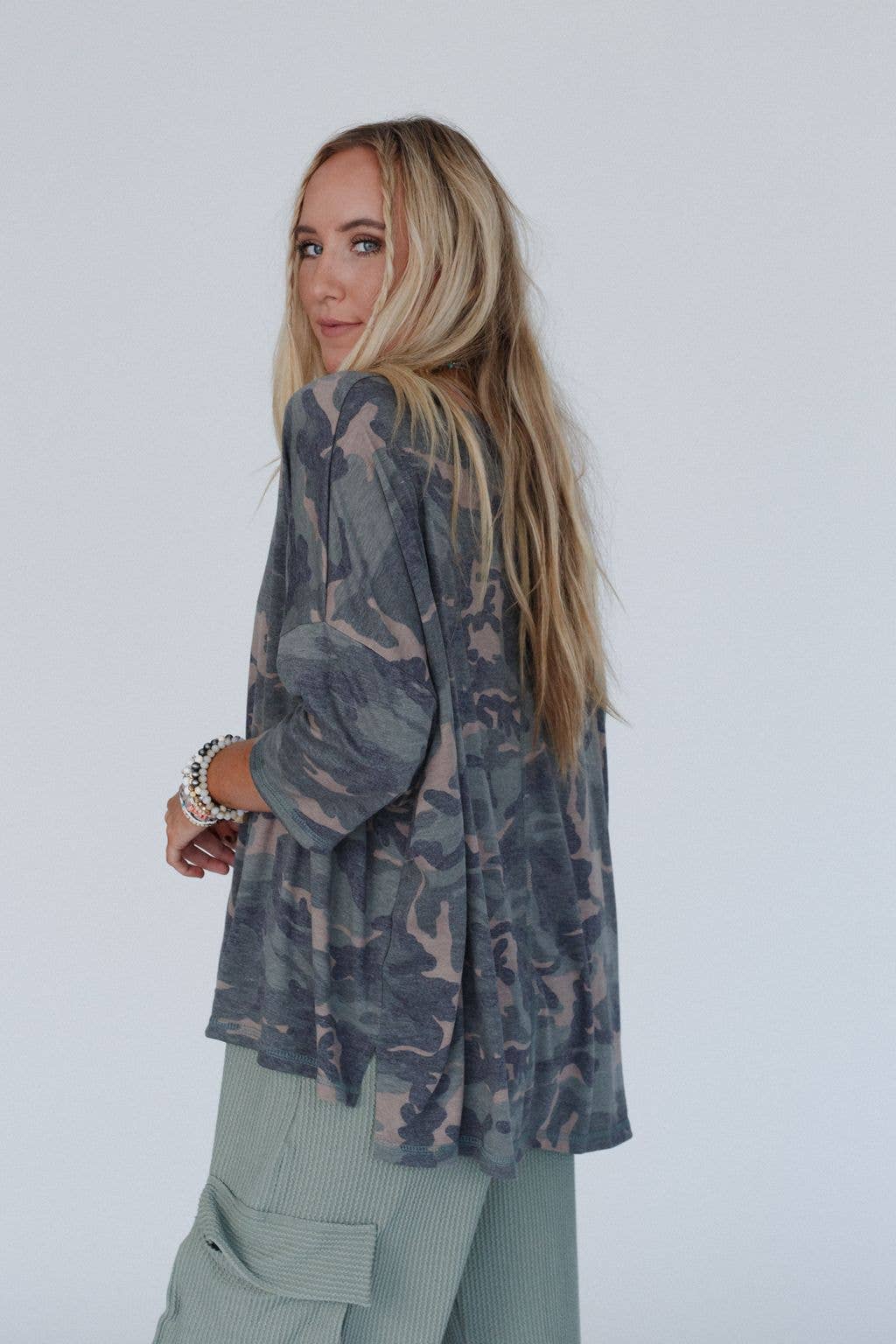 Country Girl Camo Top - Army