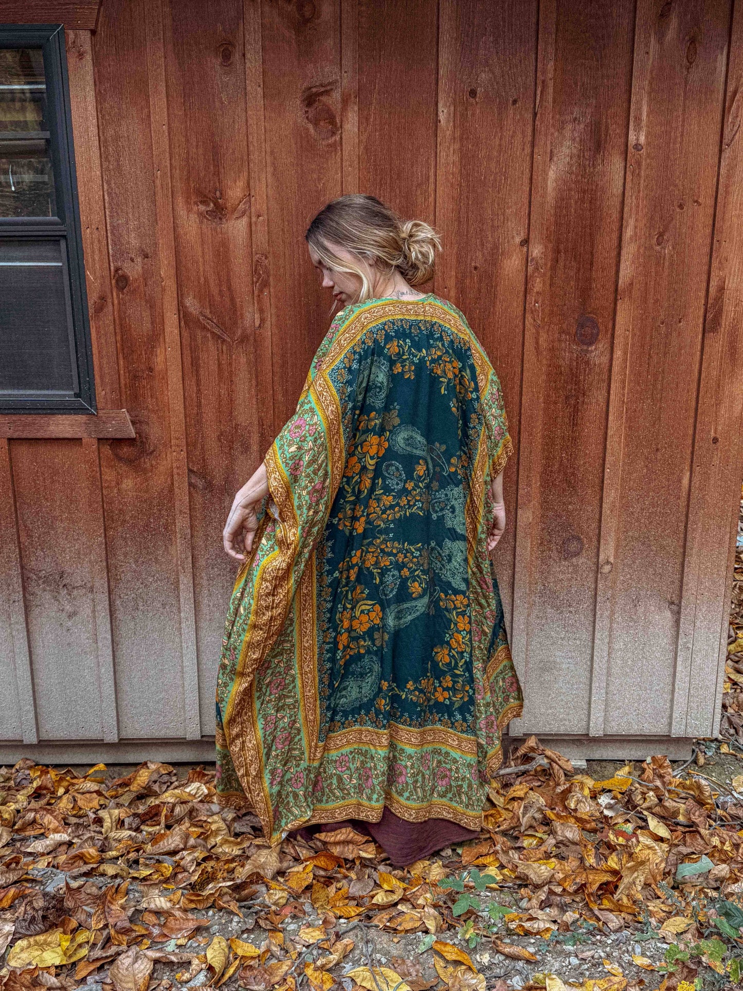 Long Duster Kimono, Floral Long Open Kimono