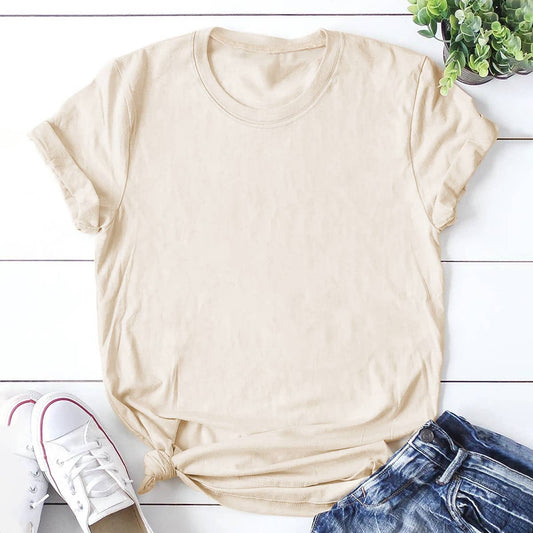 LOOSE SOLID COLOR SHORT SLEEVED Tee