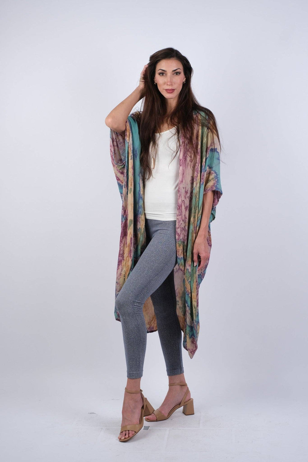 Purple Haven Tie-Dye Cardigan