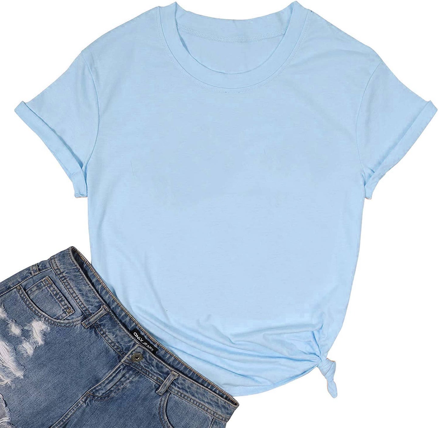 LOOSE SOLID COLOR SHORT SLEEVED Tee