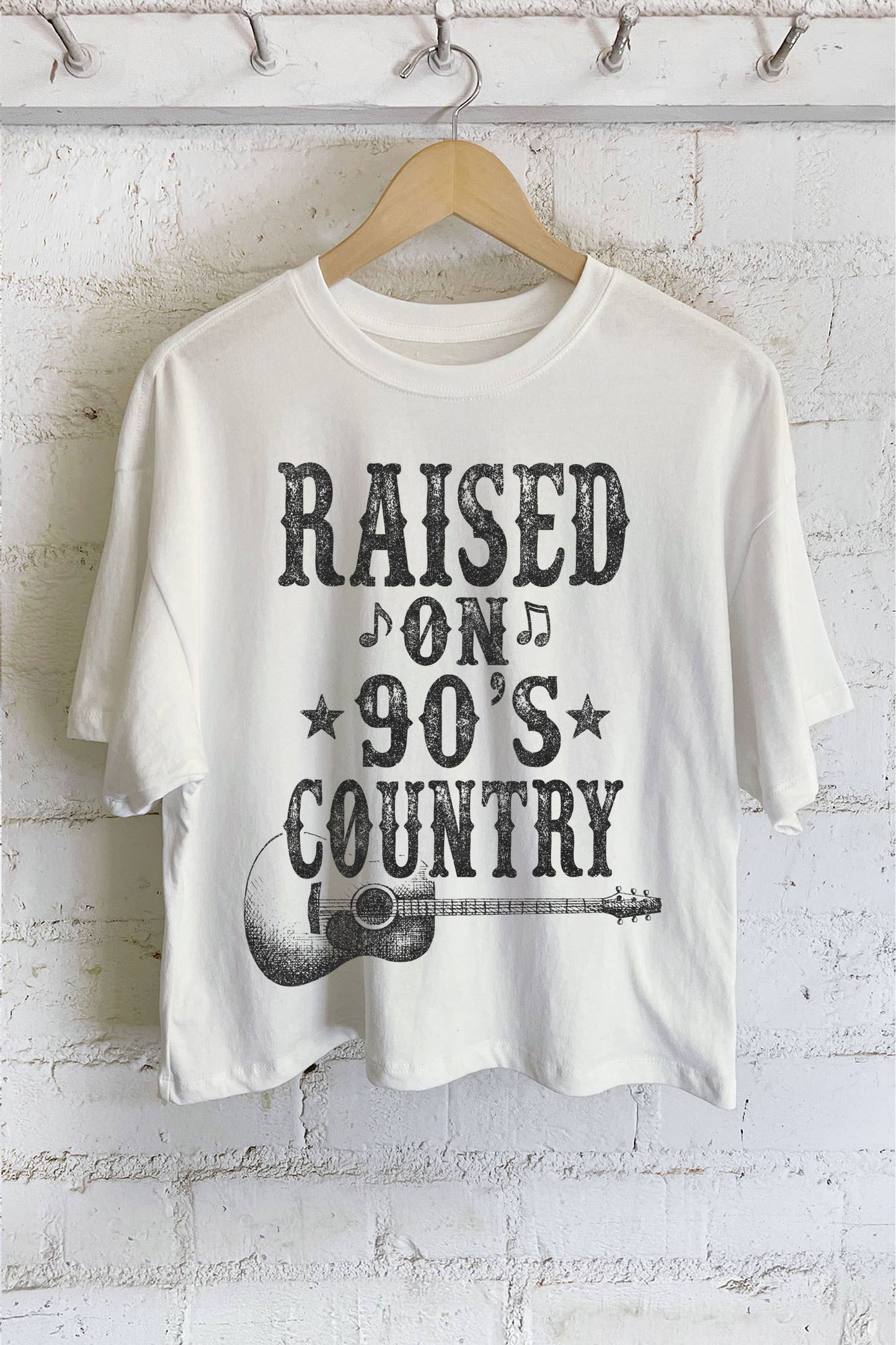 RAISED ON 90'S COUNTRY MUSIC CROP TOP