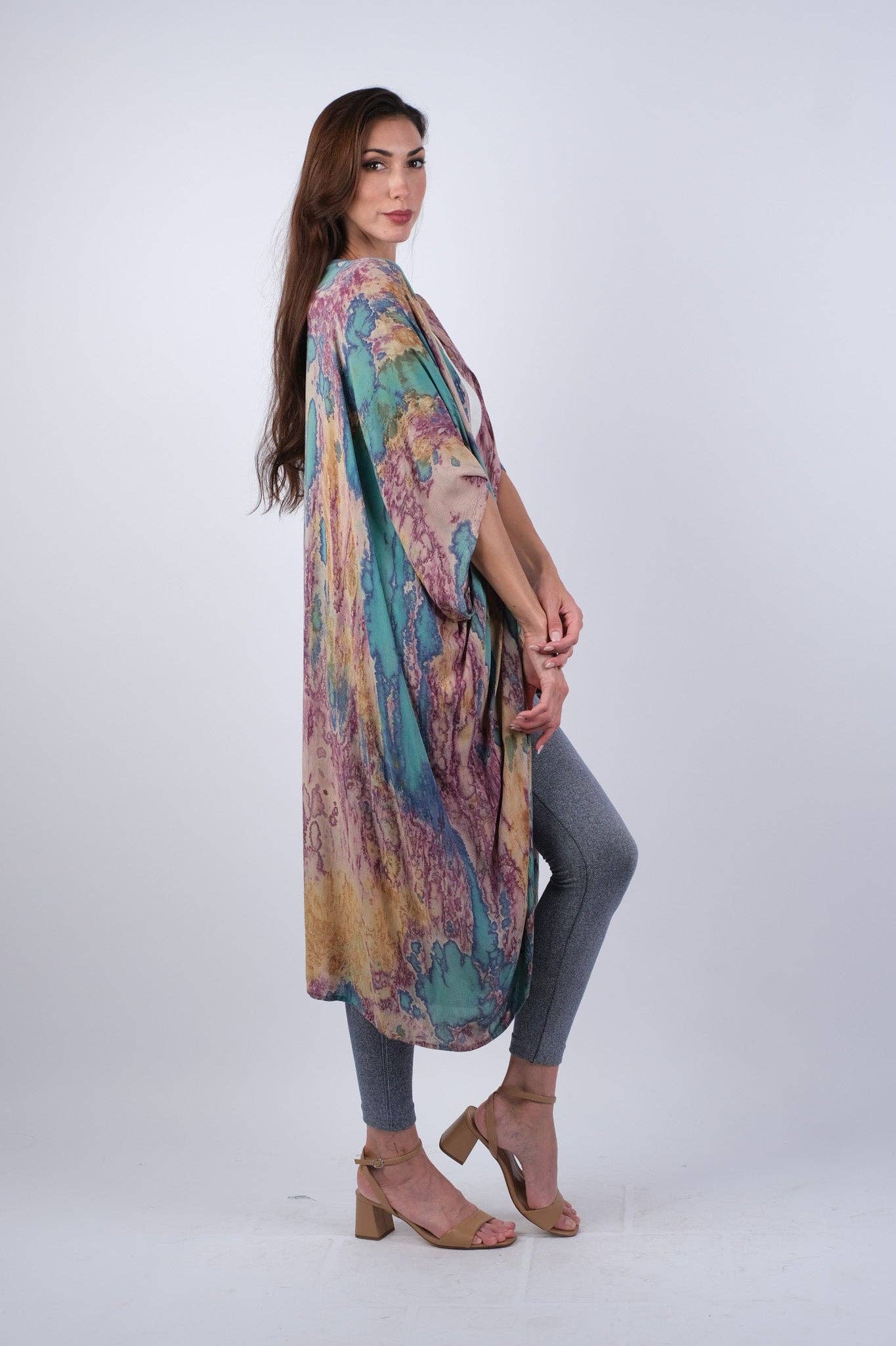 Purple Haven Tie-Dye Cardigan