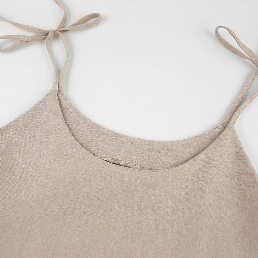 Cotton Linen A-Line Sundress