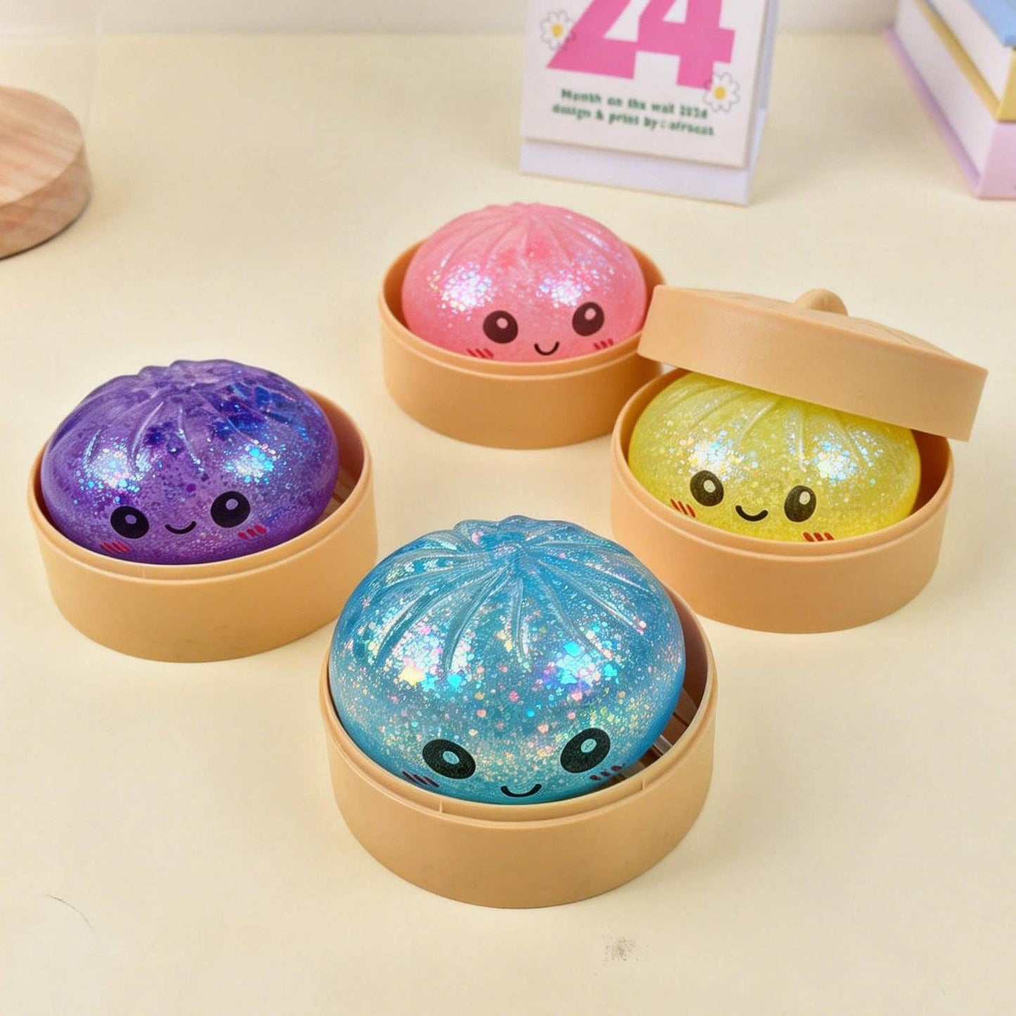Squishy Dumpling Realistic Steamed Bun Stress Relief Toy