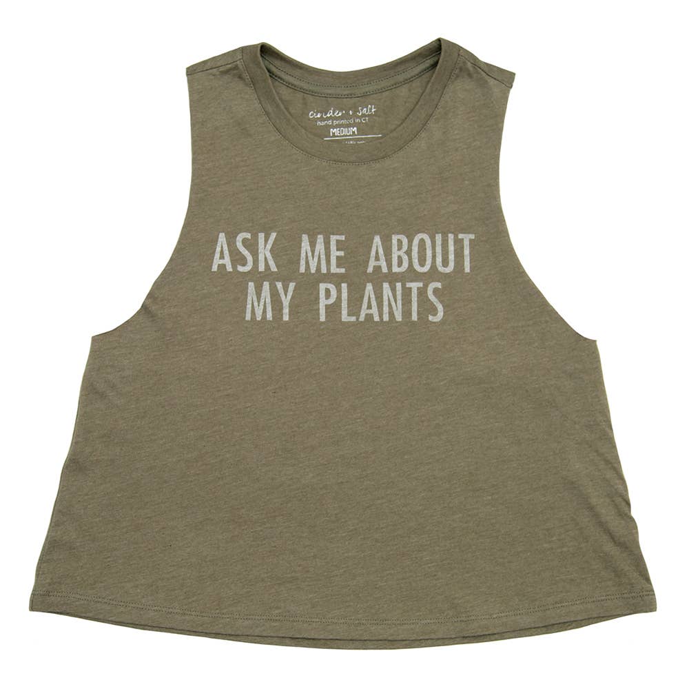 My Plants Crop Racerback Tank