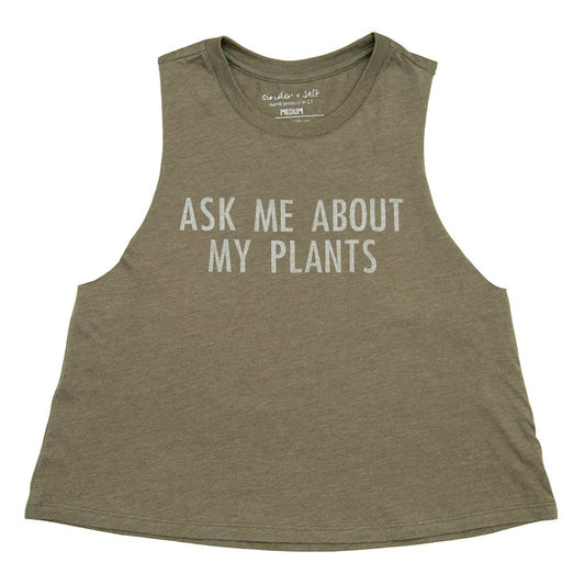 My Plants Crop Racerback Tank