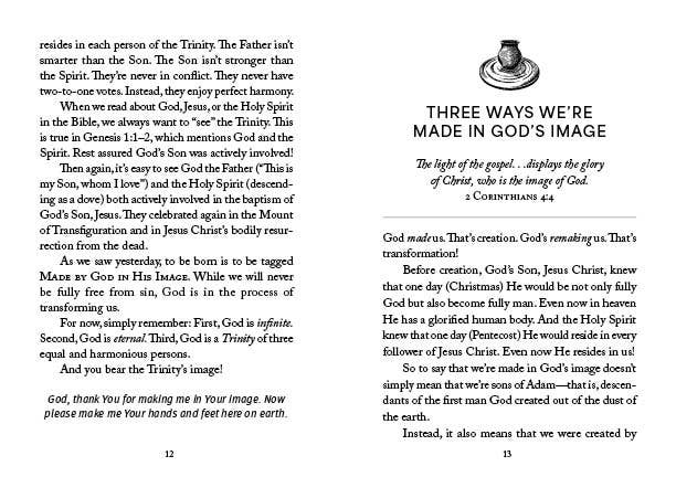 Man Made in God’s Image challenging devotions