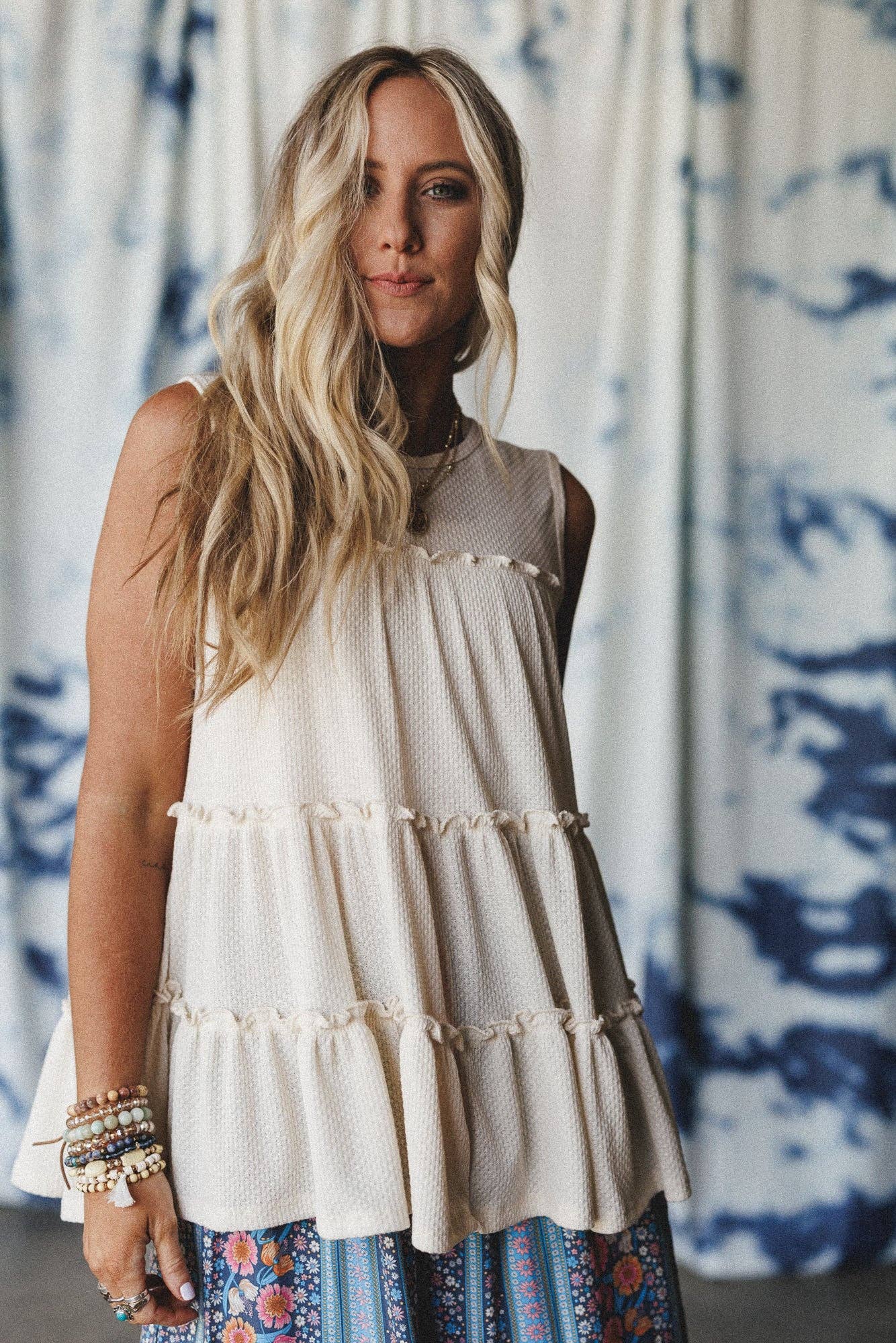 Dreamy Tiers Top - Cream