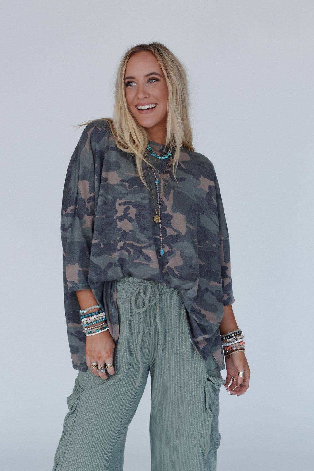 Country Girl Camo Top - Army