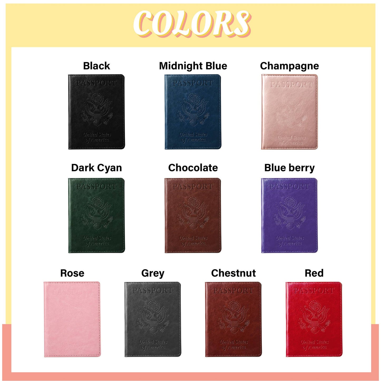 Stylish US Passport holder