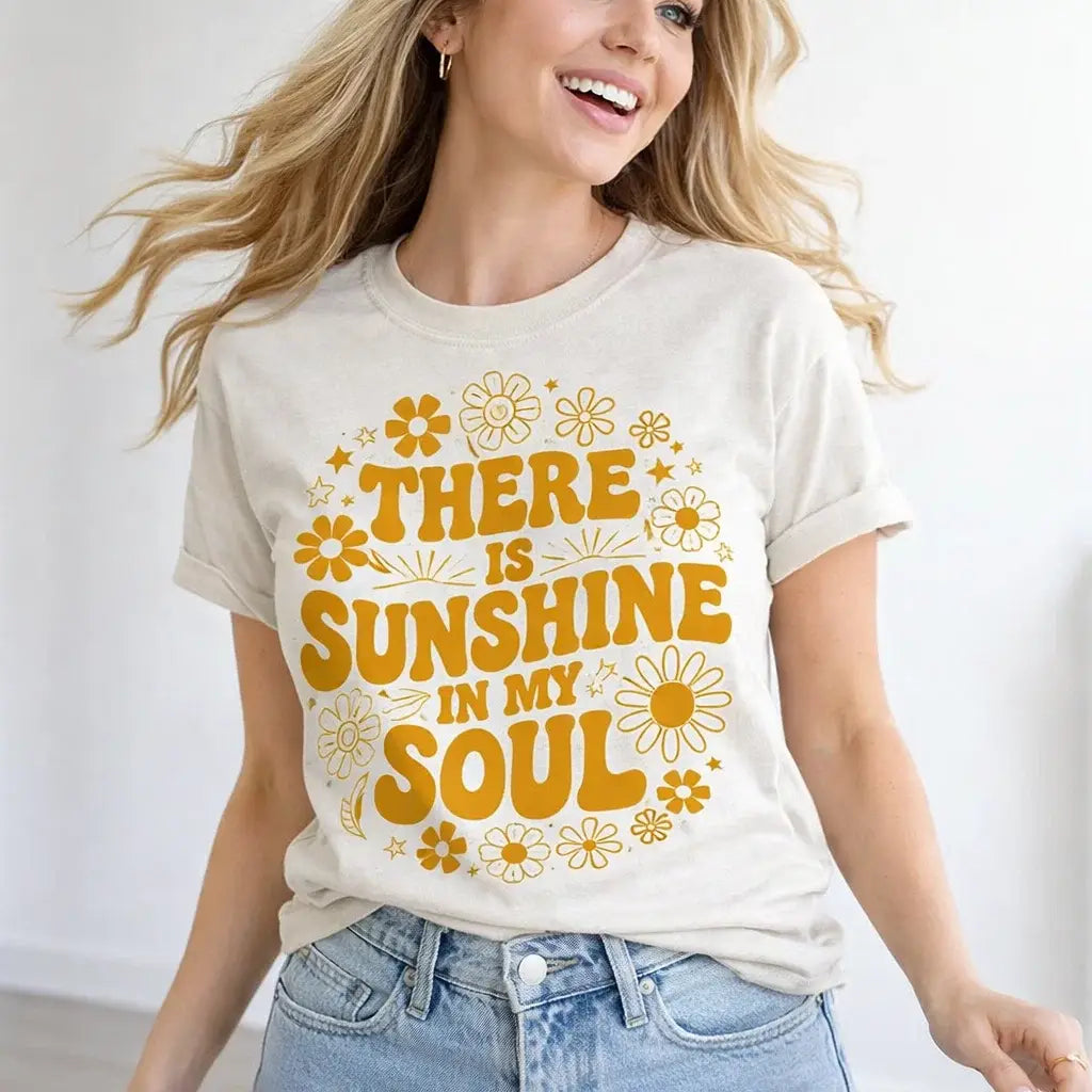 There Is Sunshine In My Soul T-Shirt, Inspirational Tee