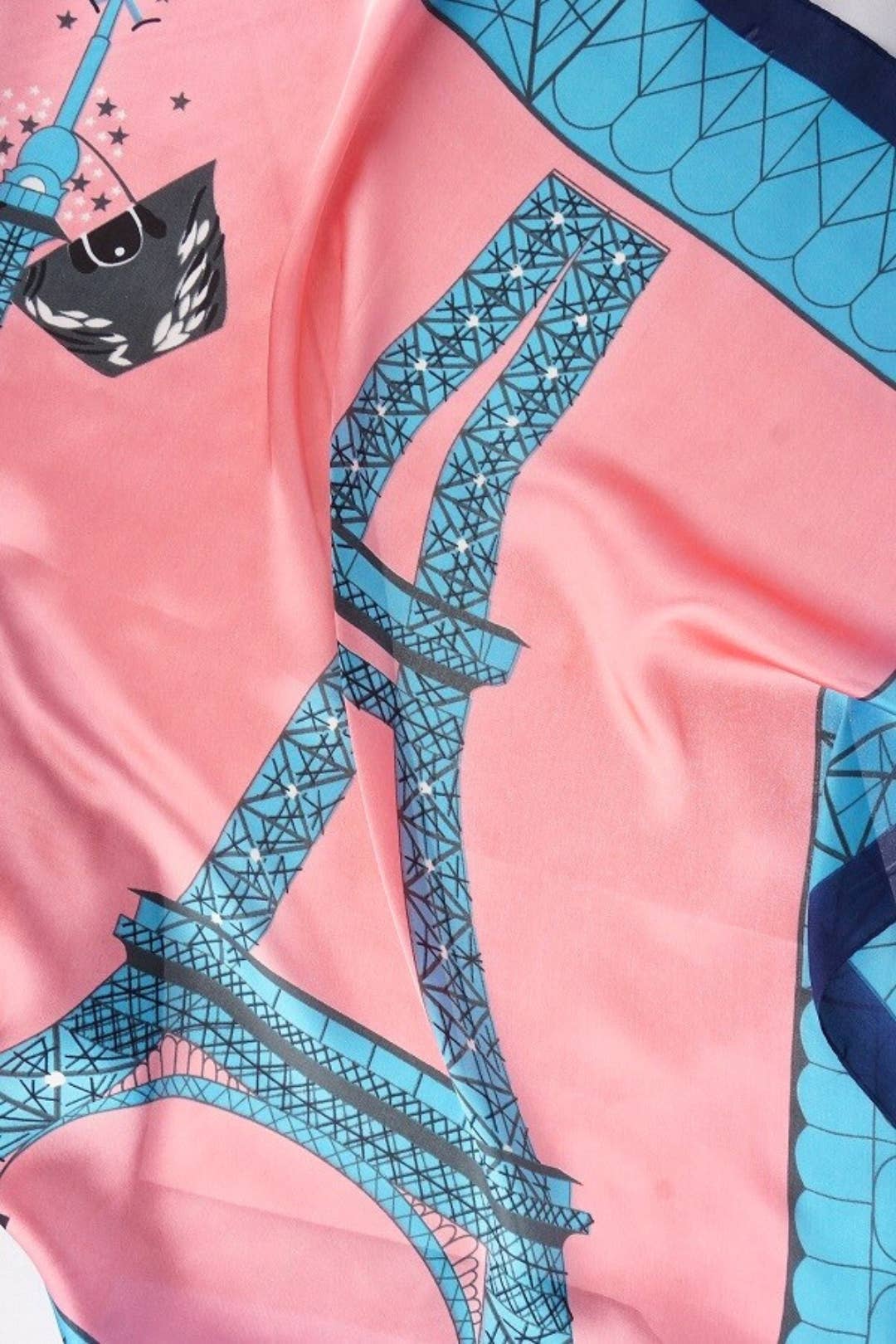 "So Silky" Satin Neckerchief Scarf, Versatile, Sky