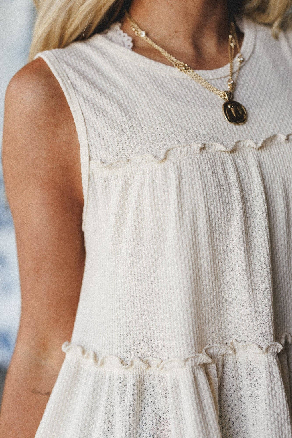 Dreamy Tiers Top - Cream