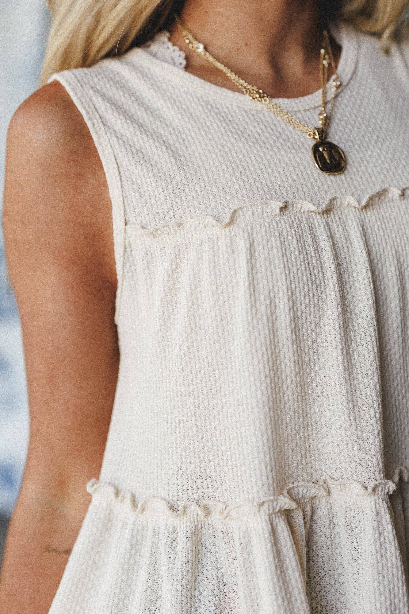 Dreamy Tiers Top - Cream