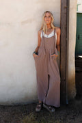 Urban Light Textured Jumpsuit - Acorn