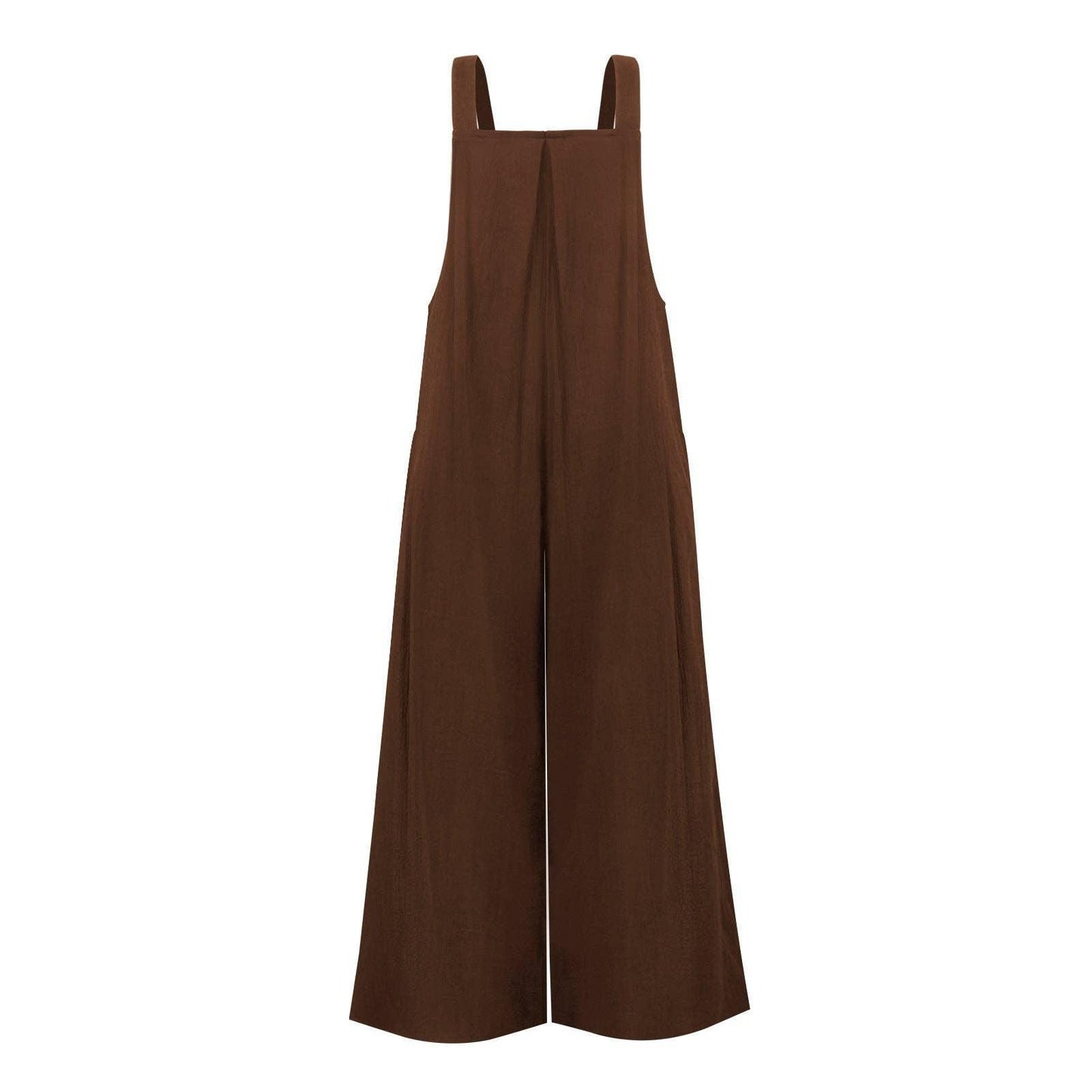 Black Solid Loose Crepe Jumpsuit