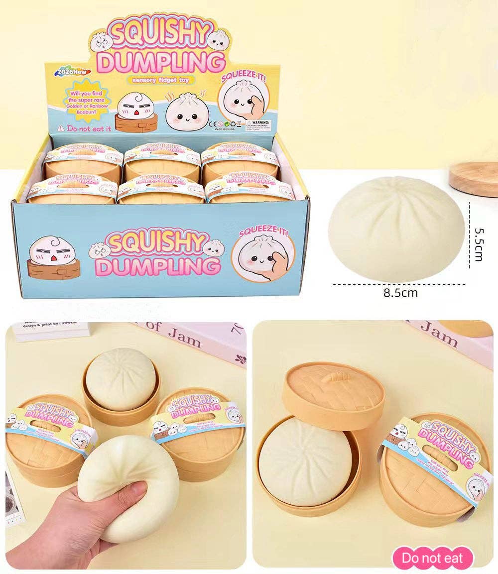 Squishy Dumpling Realistic Steamed Bun Stress Relief Toy