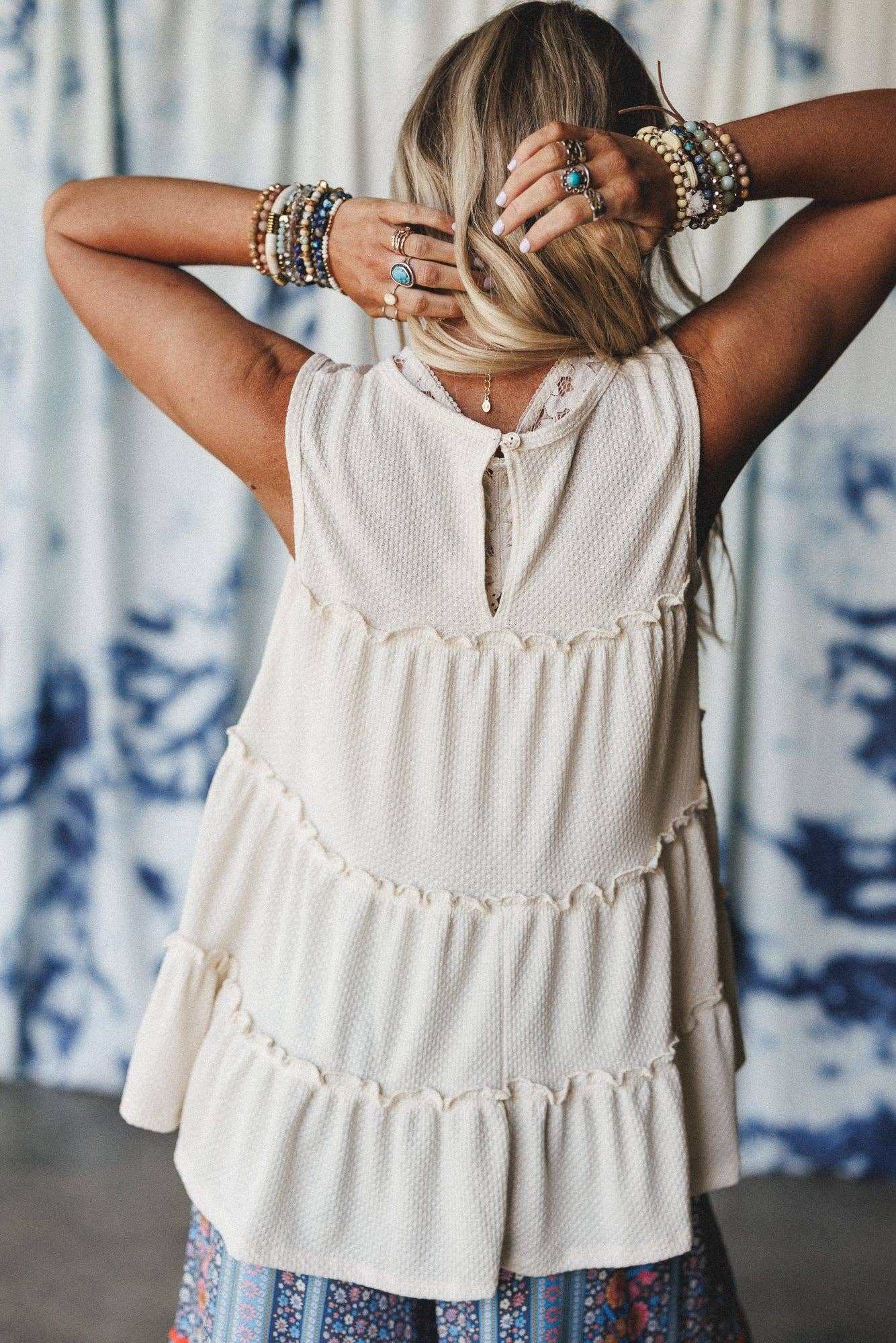 Dreamy Tiers Top - Cream