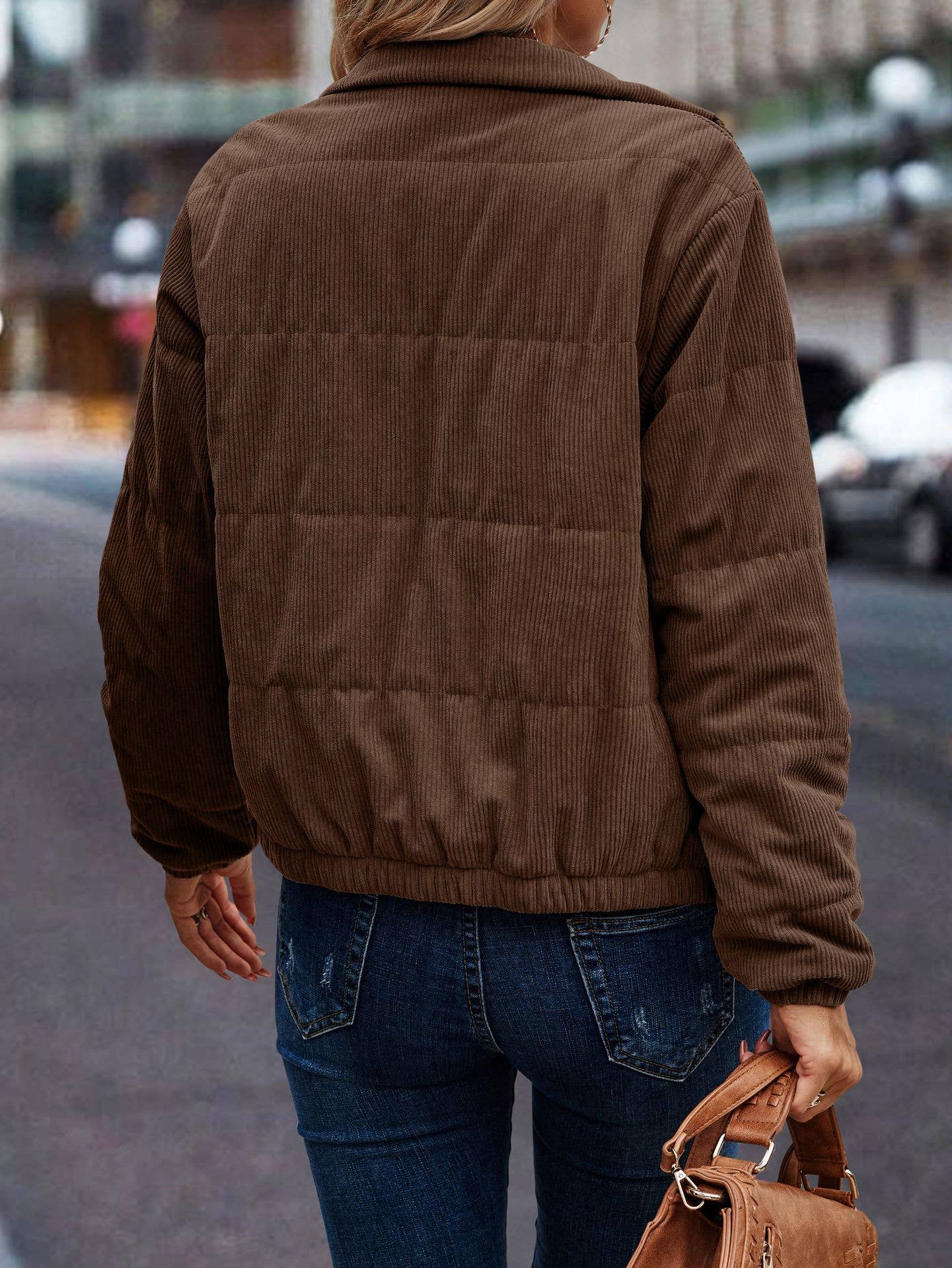 Corduroy Puffer Jacket