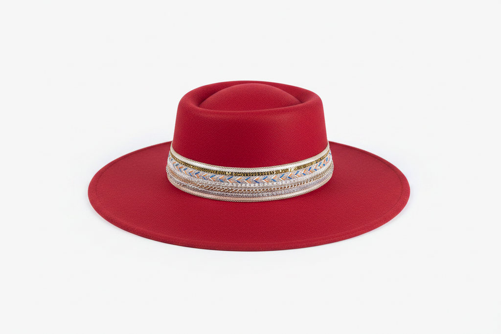 Blaze Multi Trim Wide Brim Fedora