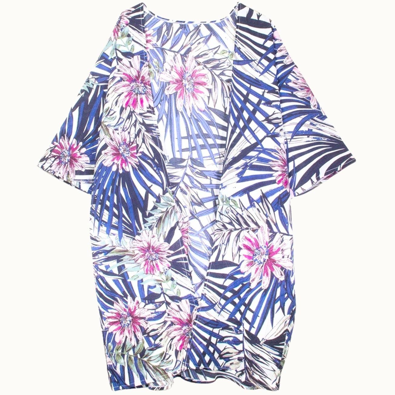 Tropical Lightweight Long Kimono, 37.4" x 30.3"