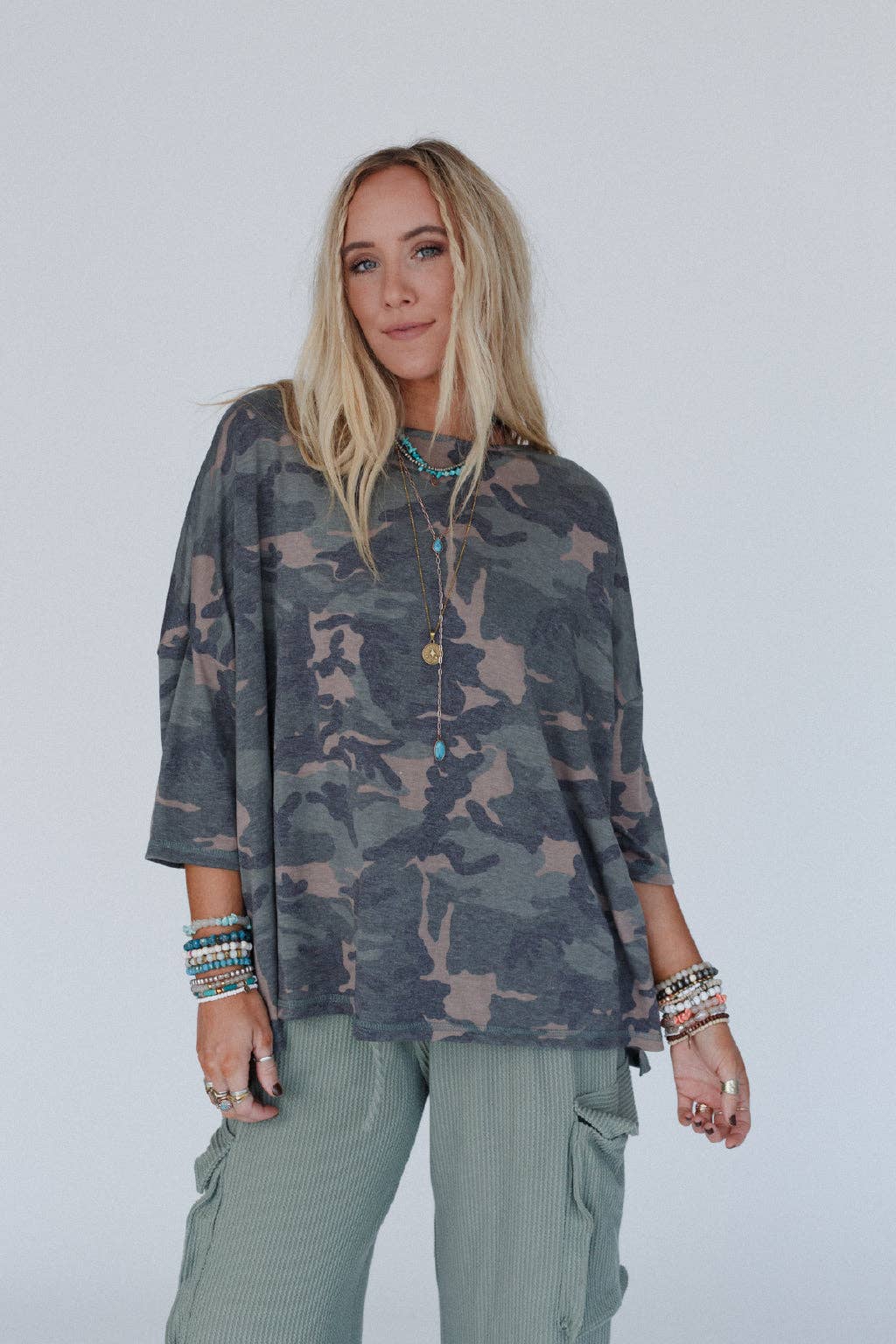 Country Girl Camo Top - Army