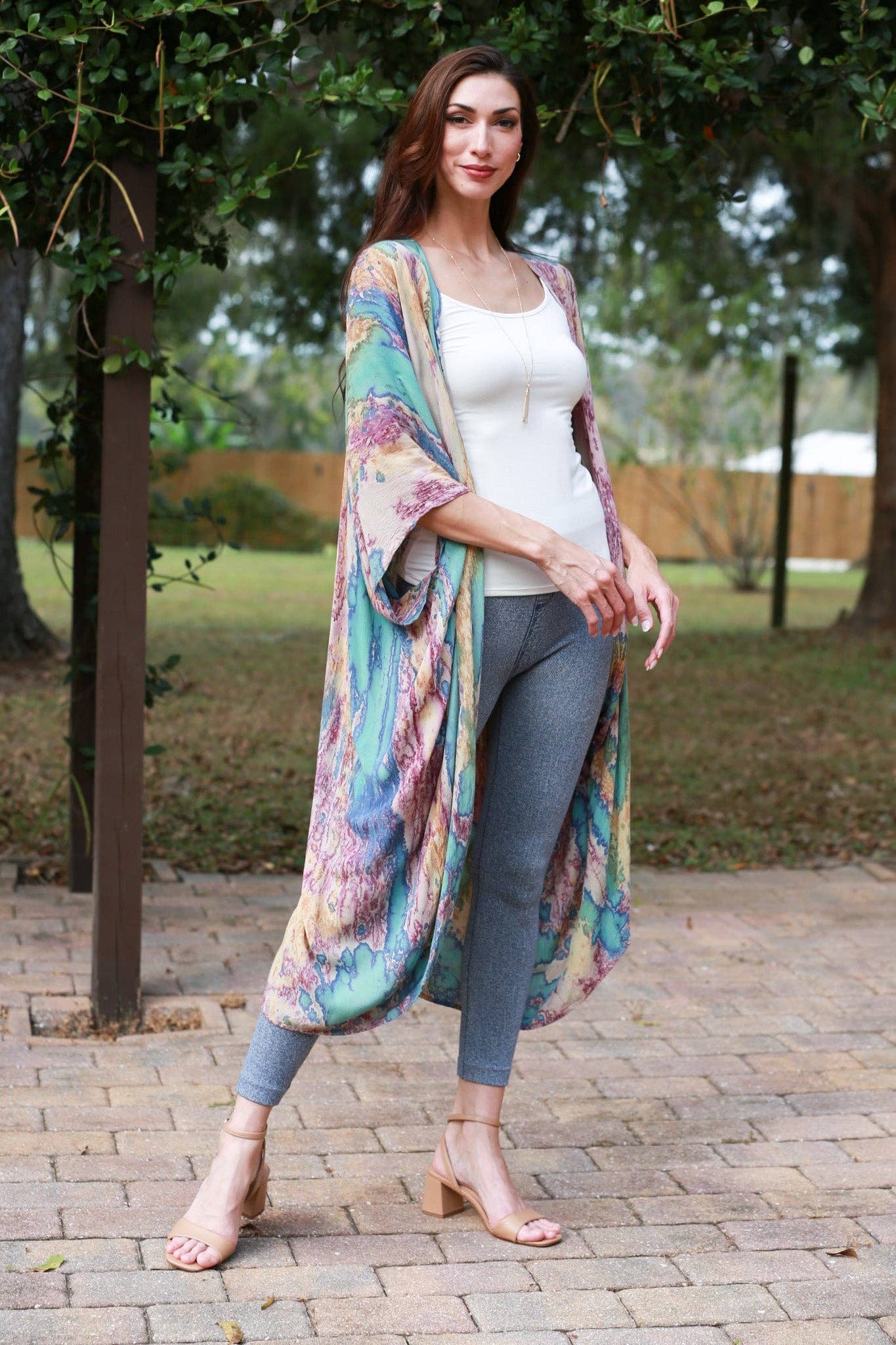 Purple Haven Tie-Dye Cardigan