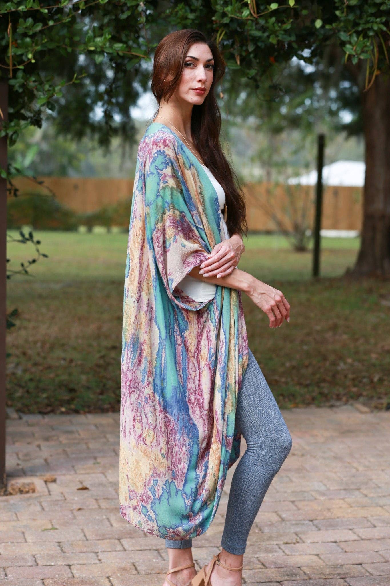 Purple Haven Tie-Dye Cardigan