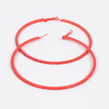 Color Rhinestone BIG Hoop Earrings