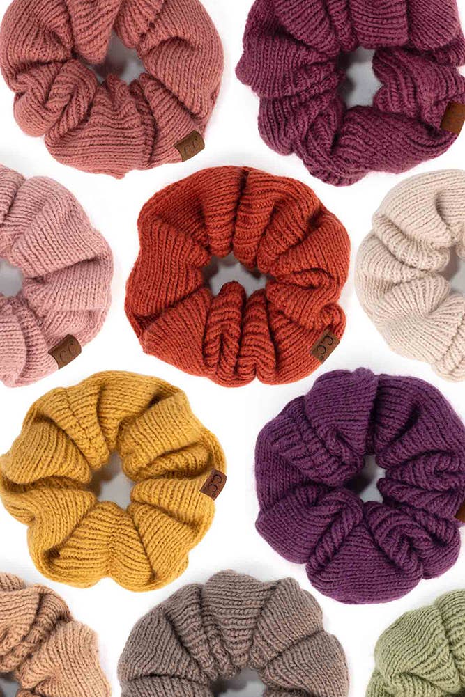 Soft Knit C.C. Scrunchies