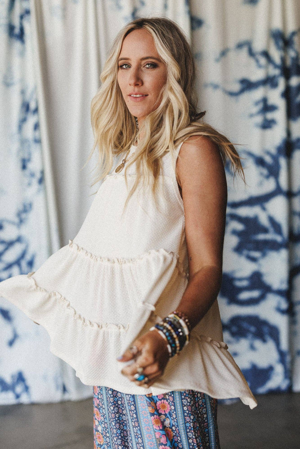 Dreamy Tiers Top - Cream