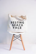 Resting Beach Face Tote