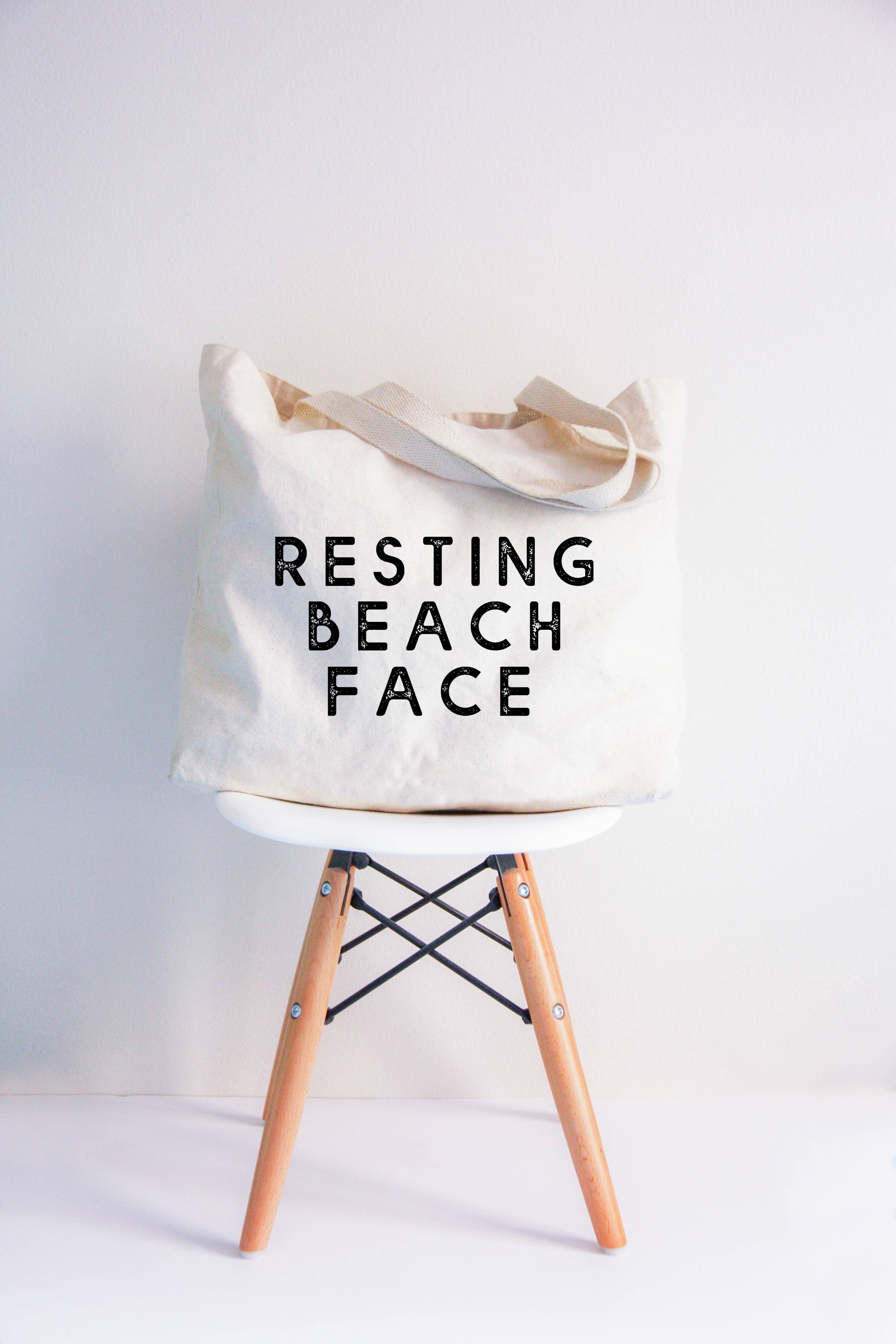 Resting Beach Face Tote