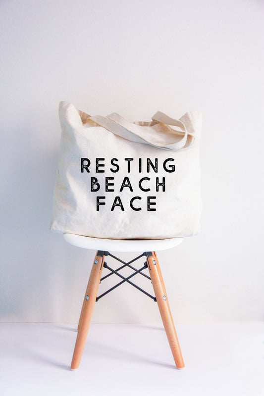 Resting Beach Face Tote