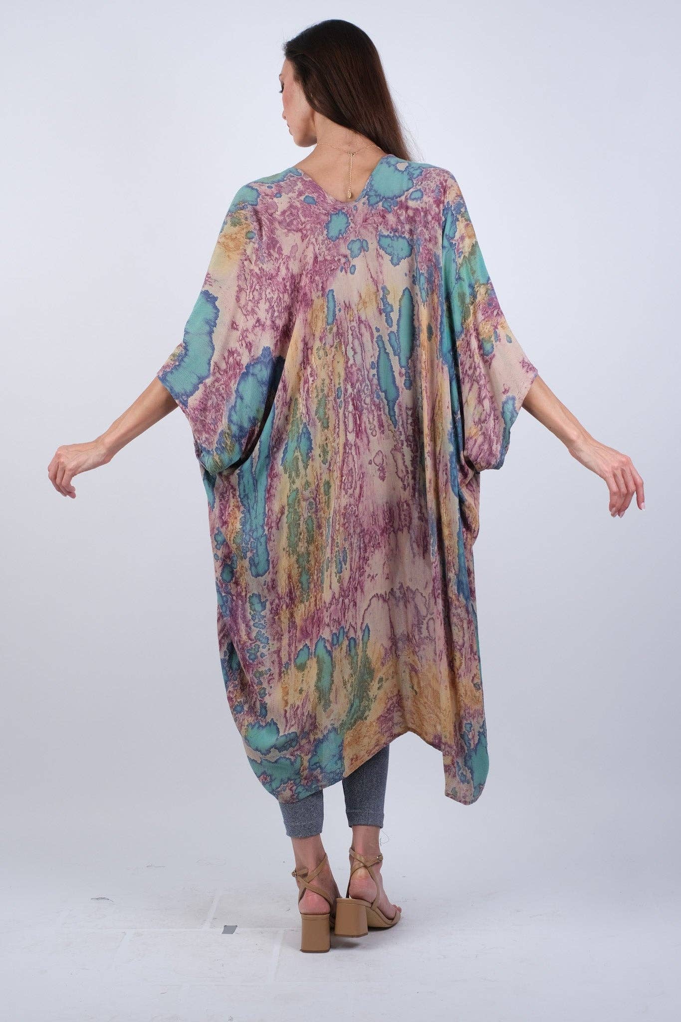 Purple Haven Tie-Dye Cardigan