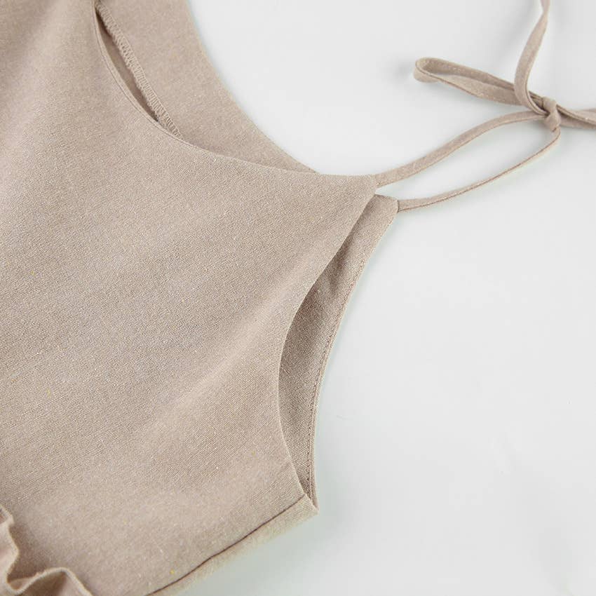 Cotton Linen A-Line Sundress