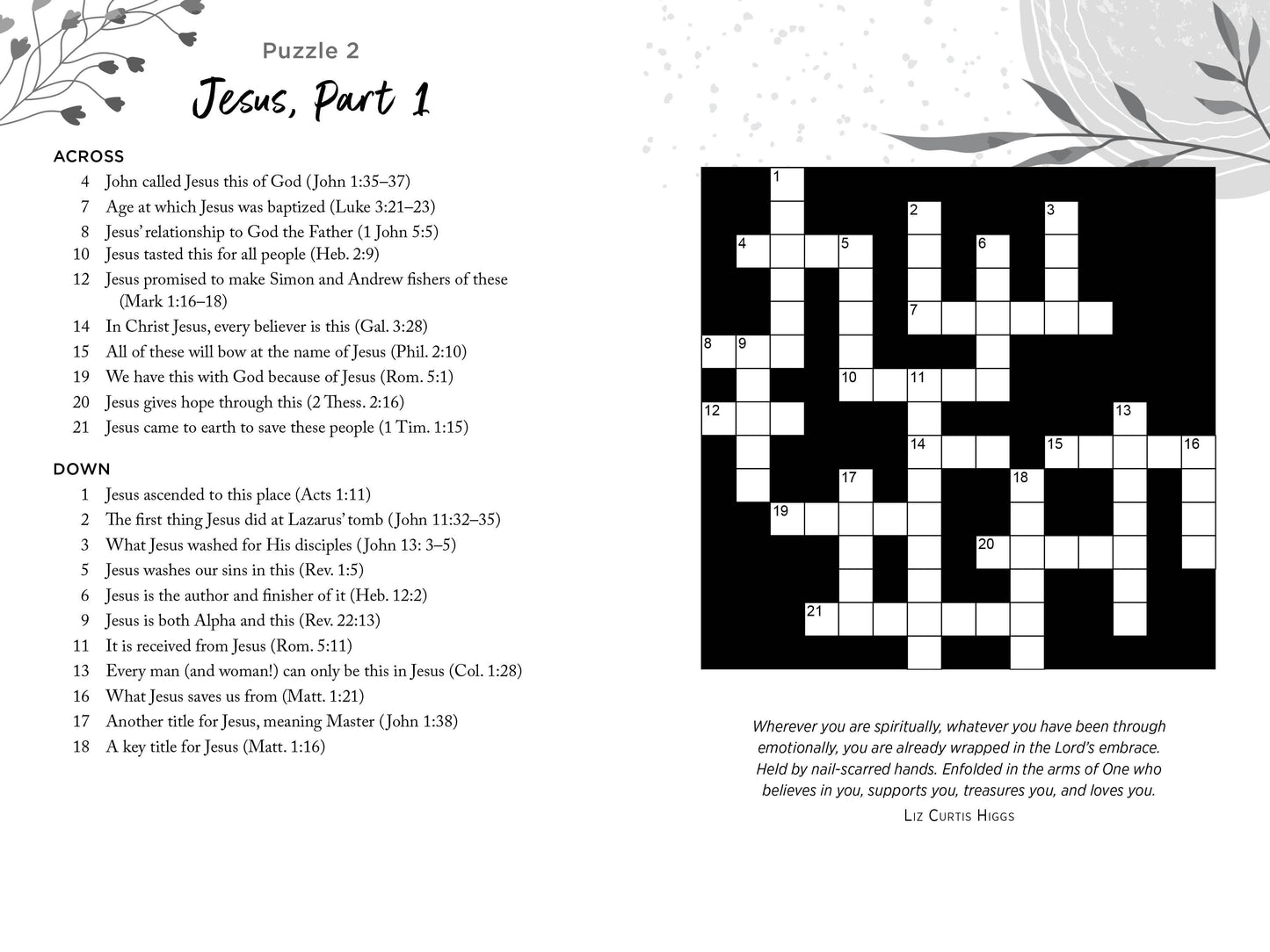 Relaxing Bible Blessings Crosswords